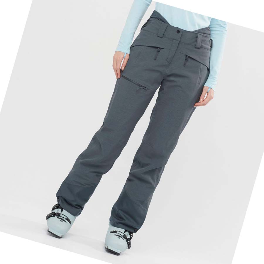 Pantalones De Esquí Salomon PROOF LIGHT Mujer Grises | MX 2335SGL